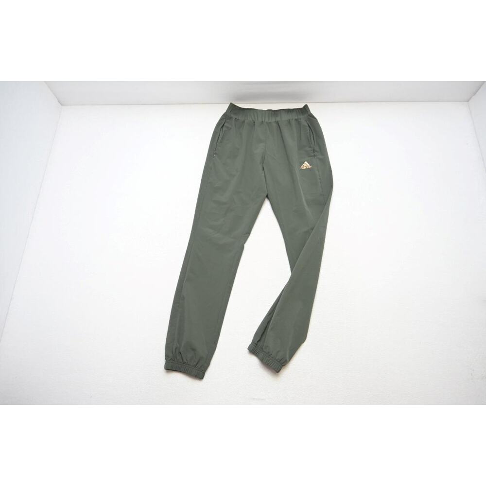 Adidas Soccer Sweat Pants Tapered Joggers Green With Pockets Womens Size‎ Small